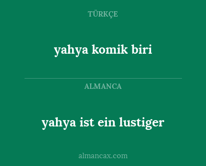 yahya komik biri - yahya ist ein lustiger