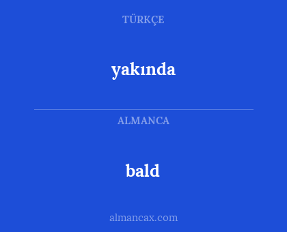 yakında - bald