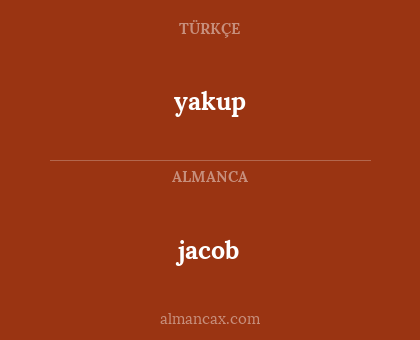 jacob - yakup