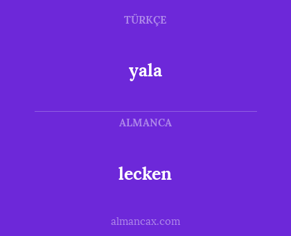 lecken - yala