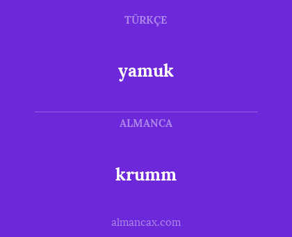 krumm - yamuk