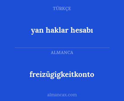 freizügigkeitkonto - yan haklar hesabı