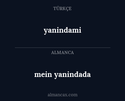 yanindami - mein yanindada
