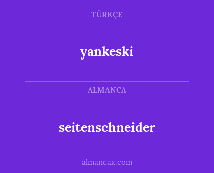 seitenschneider - yankeski