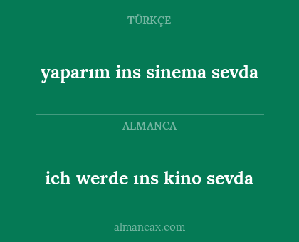 ich werde ıns kino sevda - yaparım ins sinema sevda