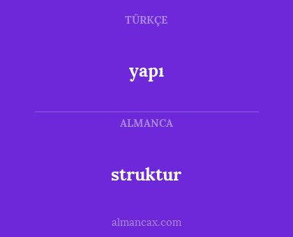 yapı - struktur