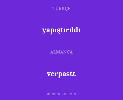 yapıştırıldı - verpastt