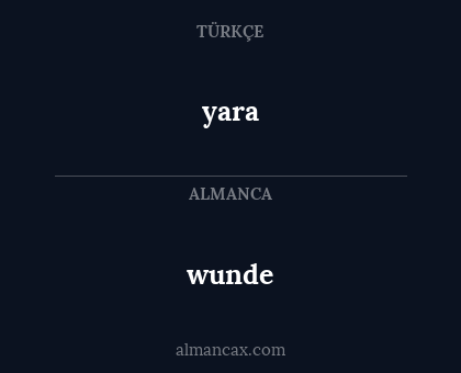 yara - wunde