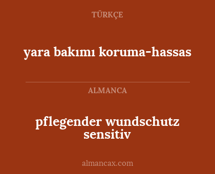 yara bakımı koruma-hassas - pflegender wundschutz sensitiv