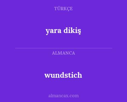 wundstich - yara dikiş