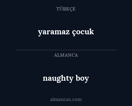 naughty boy - yaramaz çocuk