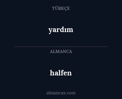 yardım - halfen