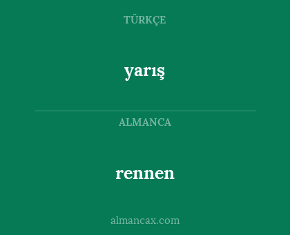 rennen - yarış