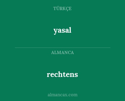 rechtens - yasal