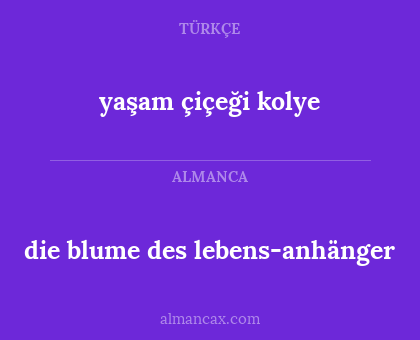 yaşam çiçeği kolye - die blume des lebens-anhänger