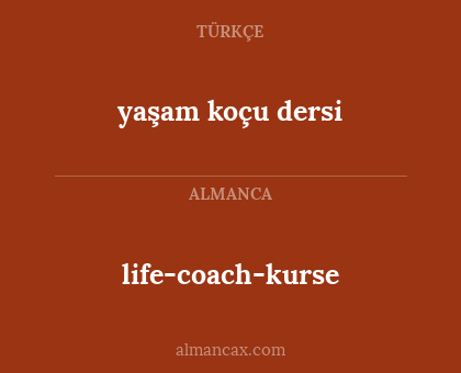 life-coach-kurse - yaşam koçu dersi