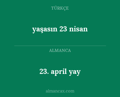 23. april yay - yaşasın 23 nisan