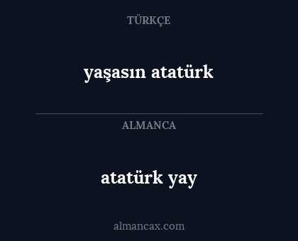 yaşasın atatürk - atatürk yay