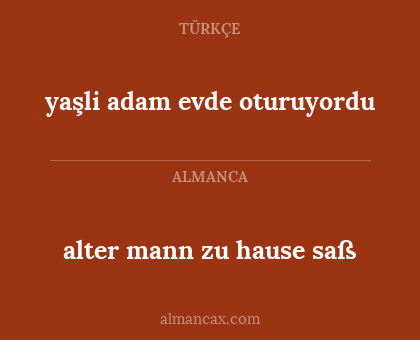 yaşli adam evde oturuyordu - alter mann zu hause saß