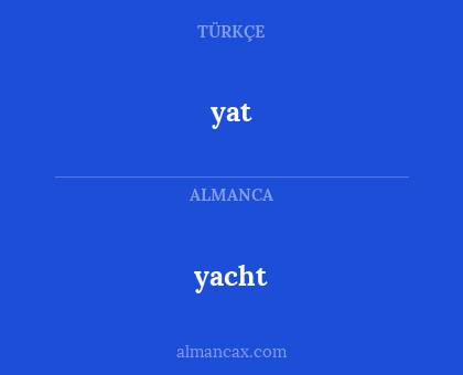 yat - yacht