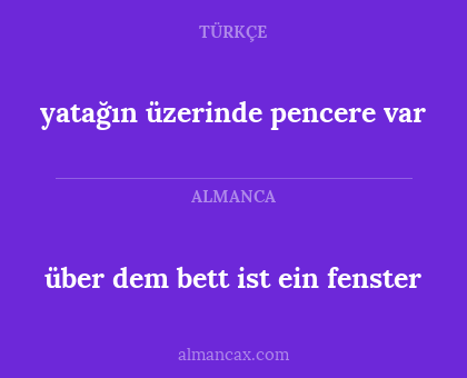 yatağın üzerinde pencere var - über dem bett ist ein fenster