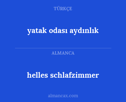 helles schlafzimmer - yatak odası aydınlık