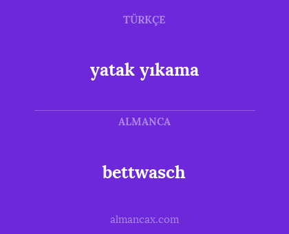 bettwasch - yatak yıkama