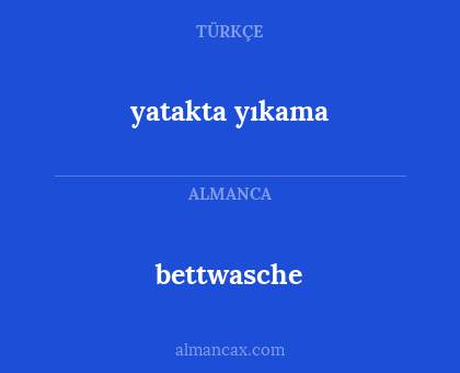 bettwasche - yatakta yıkama