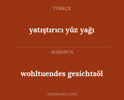 wohltuendes gesichtsöl - yatıştırıcı yüz yağı