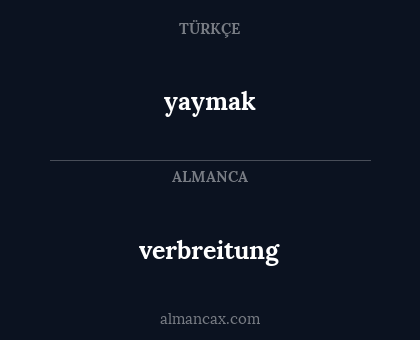 yaymak - verbreitung