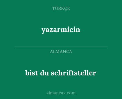 yazarmicin - bist du schriftsteller