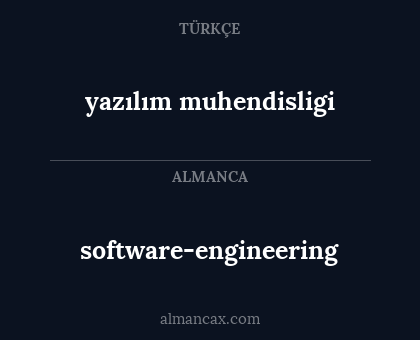 software-engineering - yazılım muhendisligi