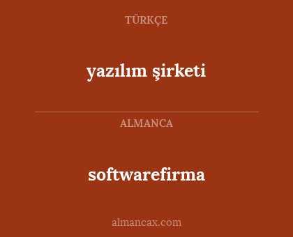 softwarefirma - yazılım şirketi