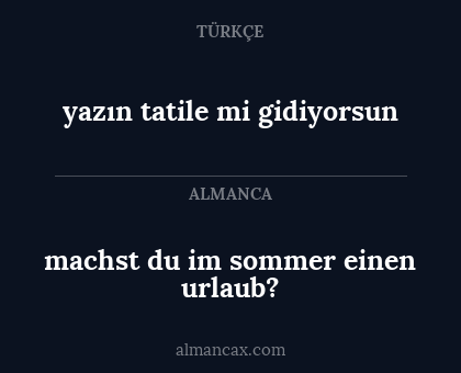 yazın tatile mi gidiyorsun - machst du im sommer einen urlaub?