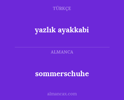 sommerschuhe - yazlık ayakkabi