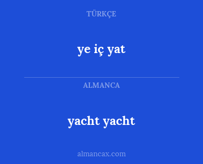 ye iç yat - yacht yacht