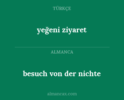 yeğeni ziyaret - besuch von der nichte