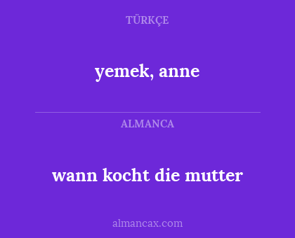 wann kocht die mutter - yemek, anne