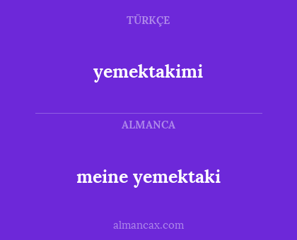 yemektakimi - meine yemektaki