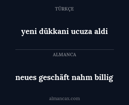 yeni dükkani ucuza aldi - neues geschäft nahm billig