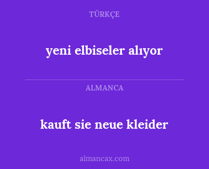 yeni elbiseler alıyor - kauft sie neue kleider