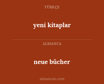 neue bücher - yeni kitaplar