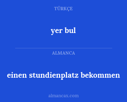 einen stundienplatz bekommen - yer bul