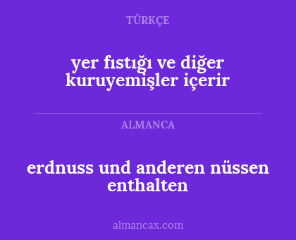 yer fıstığı ve diğer kuruyemişler içerir - erdnuss und anderen nüssen enthalten
