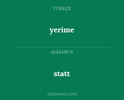 statt - yerime