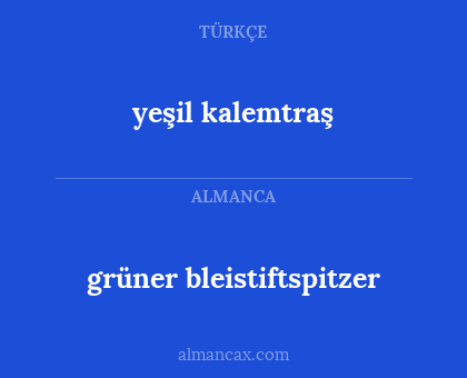 grüner bleistiftspitzer - yeşil kalemtraş