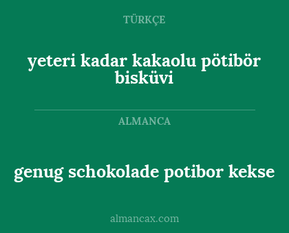 yeteri kadar kakaolu pötibör bisküvi - genug schokolade potibor kekse