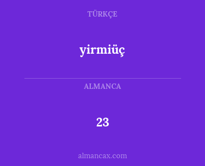 yirmiüç - 23