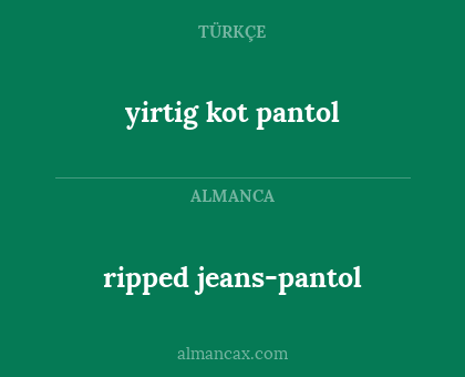 ripped jeans-pantol - yirtig kot pantol