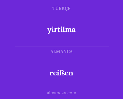 yirtilma - reißen